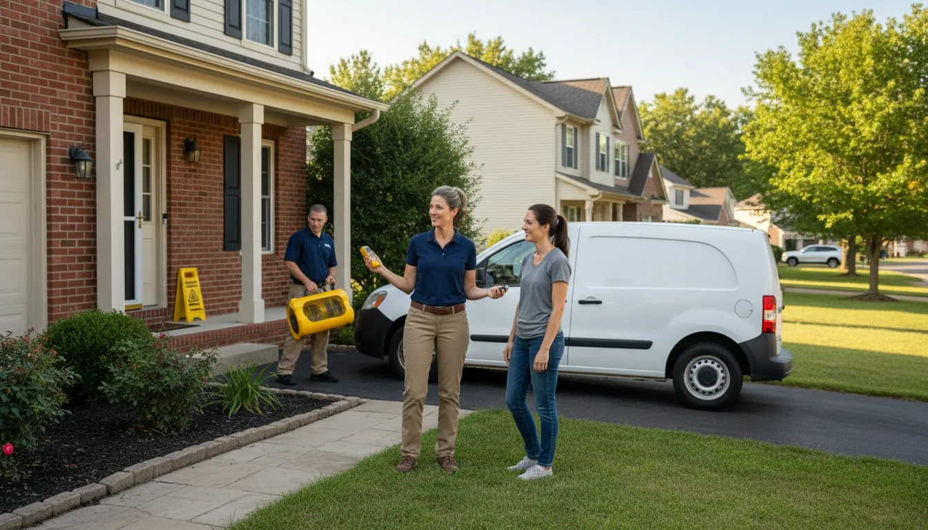 Residential water damage restoration in Chicago Heights, IL